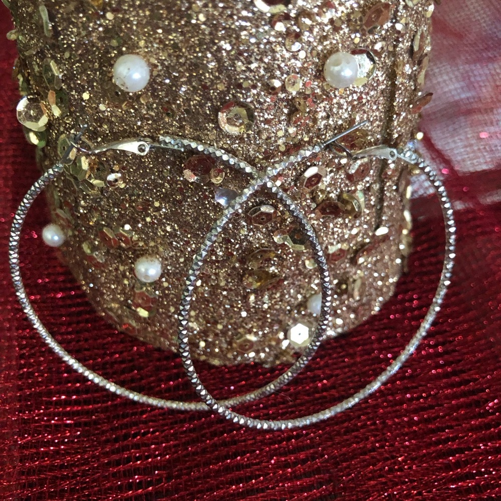 Elegant Silver Hoop Earrings